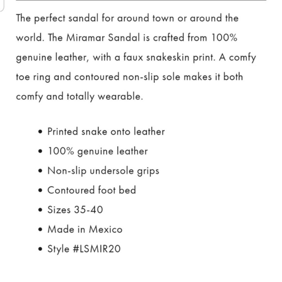 L*Space toe loop British Tan leather Sandals NWOB size 37 - Picture 4 of 10